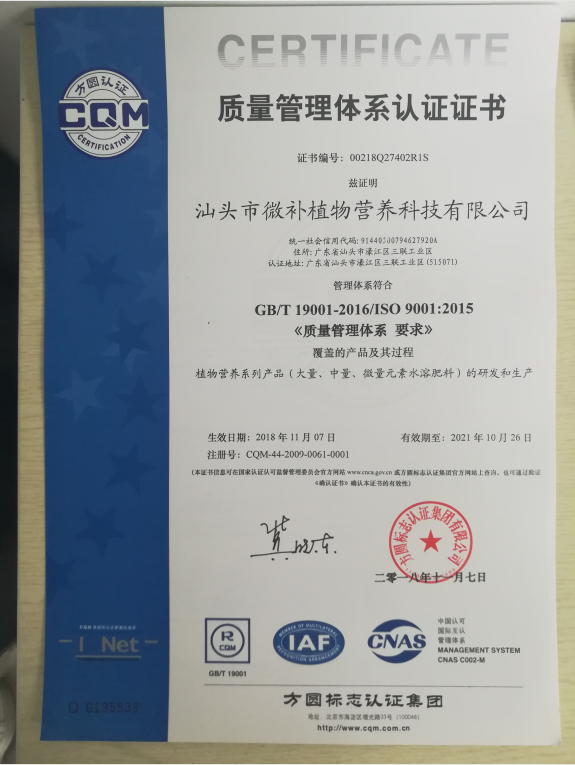 ISO9001國際標(biāo)準(zhǔn)化質(zhì)量管理體系認(rèn)證